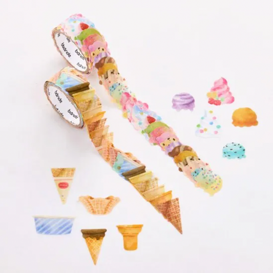 Ice Cream and Cone Washi Sticker Roll