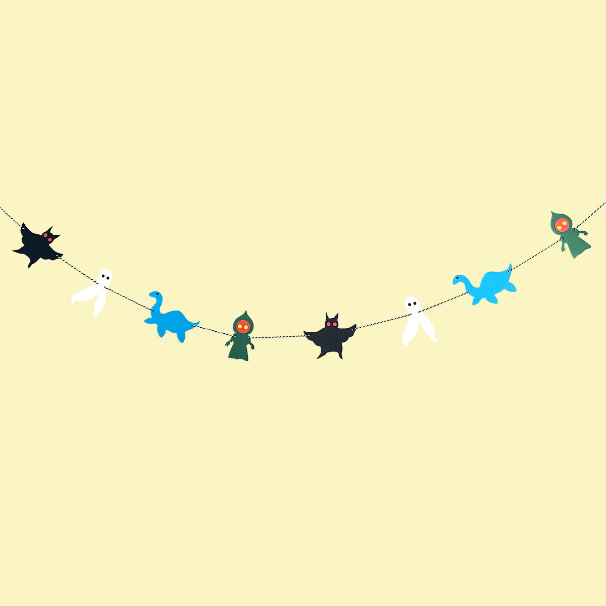 Cryptids and Monsters Paper Party Garland
