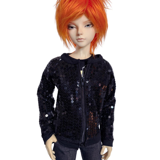 60cm / SD13 BJD Black Sequin Jacket
