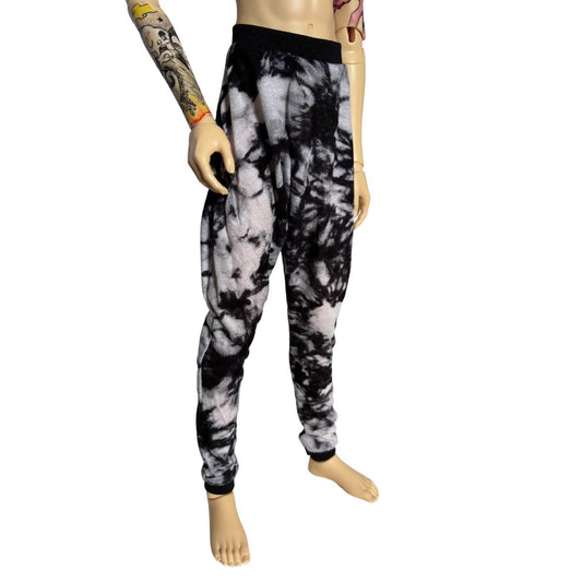 60-70cm BJD Black & White Tie Dye Harem Pants