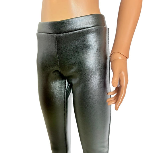 60cm / SD13 BJD Boy Black Vinyl Skinny Pants