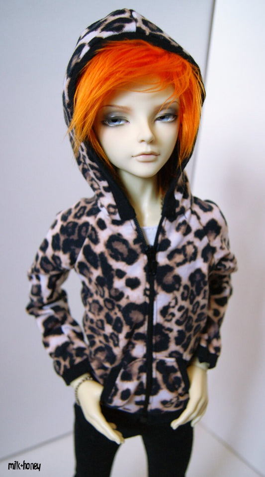 60cm / SD13 BJD Leopard Print Hoodie