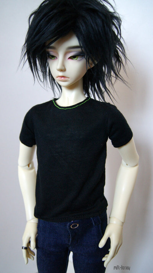 60cm / SD13 BJD Boy Solid Black T-shirt