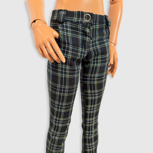 60cm / SD13 BJD Boy Dark Plaid Skinny Pants