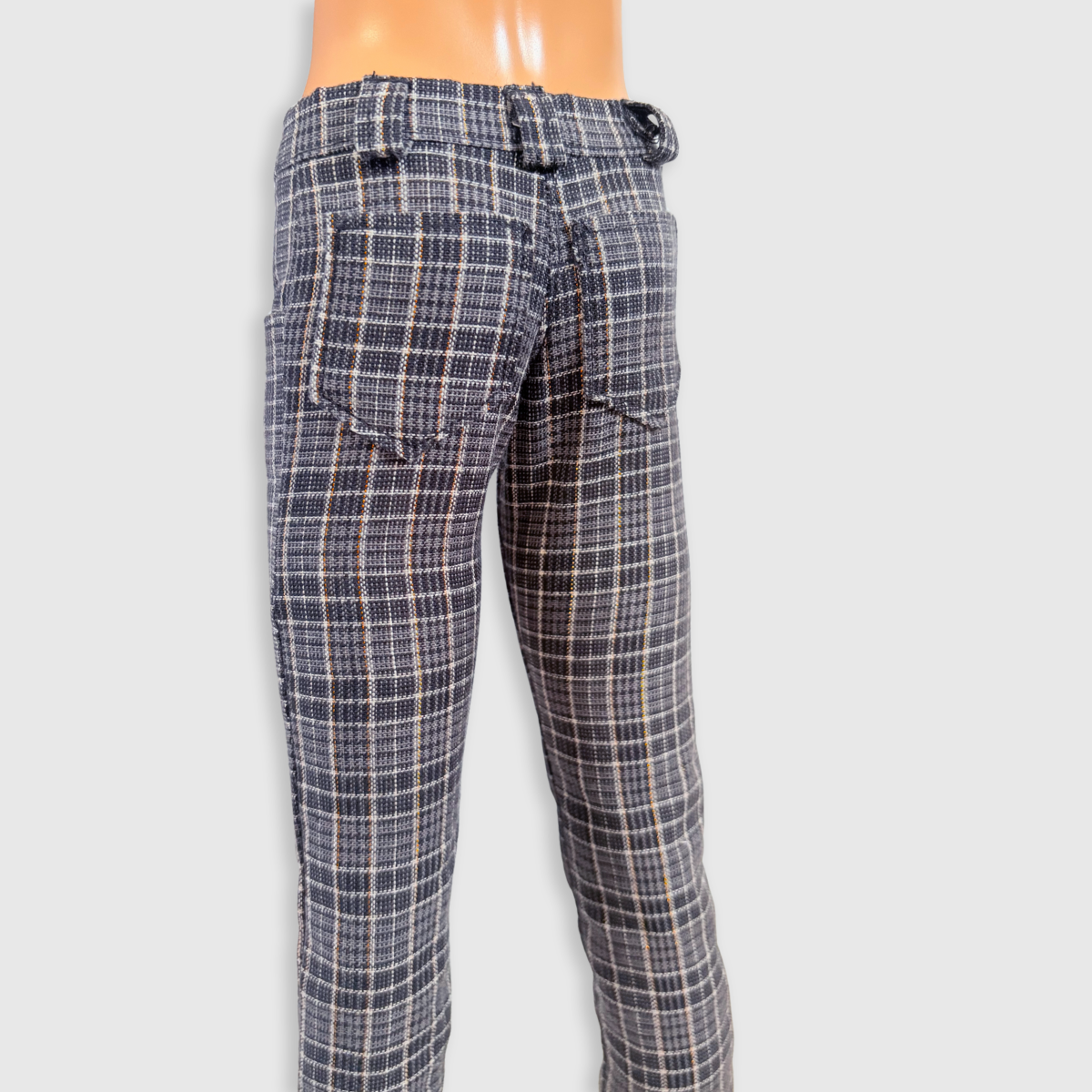 60cm / SD13 BJD Boy Grey Plaid Skinny Pants