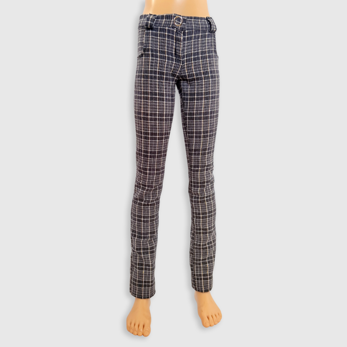 60cm / SD13 BJD Boy Grey Plaid Skinny Pants