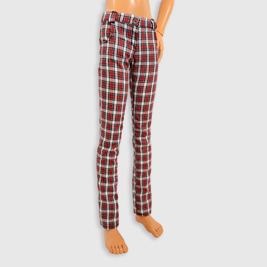 60cm / SD13 BJD Boy Red/White Plaid Skinny Pants