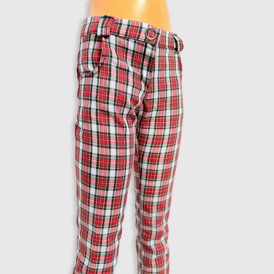 60cm / SD13 BJD Boy Red/White Plaid Skinny Pants