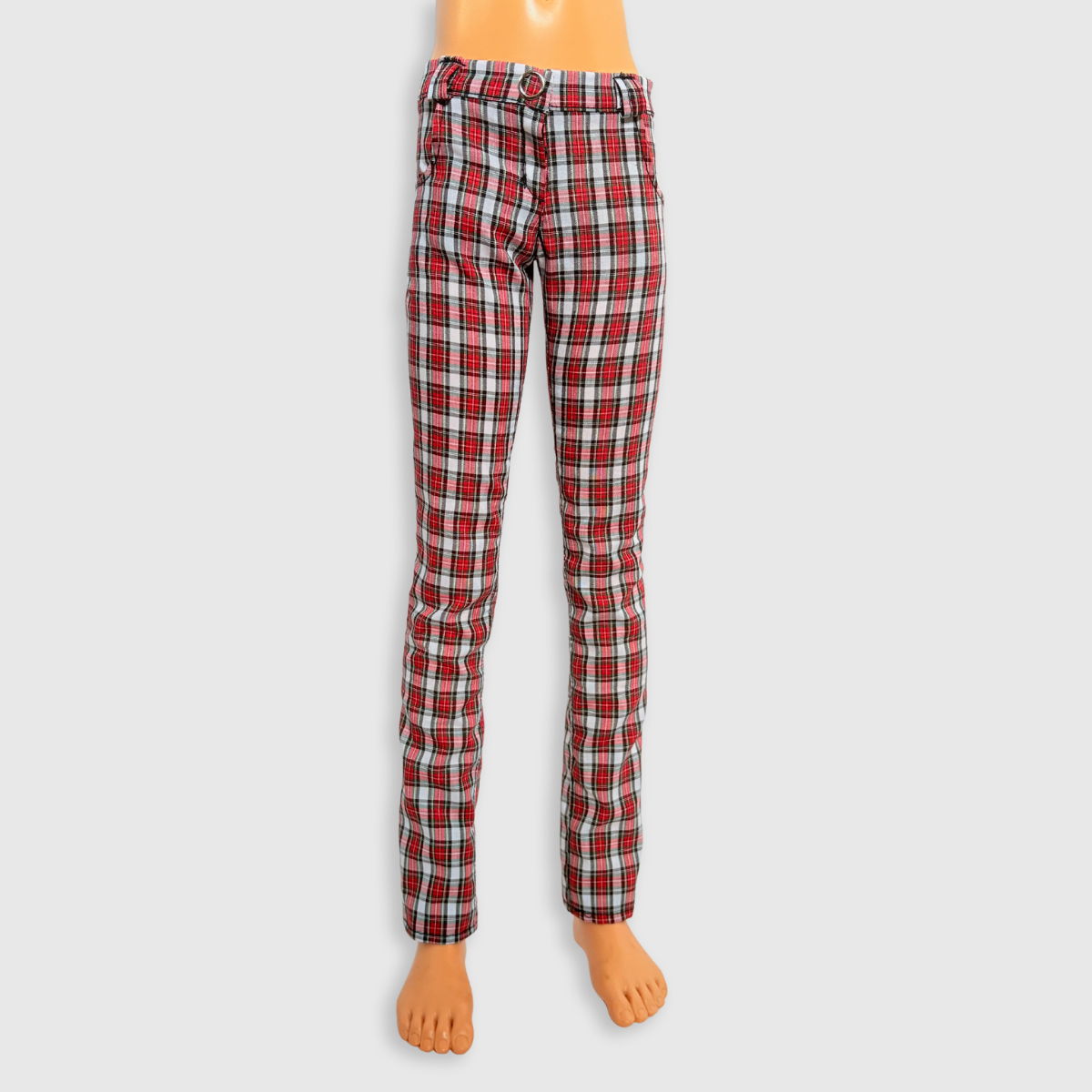 60cm / SD13 BJD Boy Red/White Plaid Skinny Pants