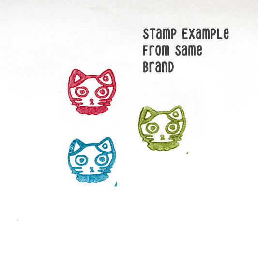 Tiny Tabby Tora-chan Cat Head Rubber Stamp