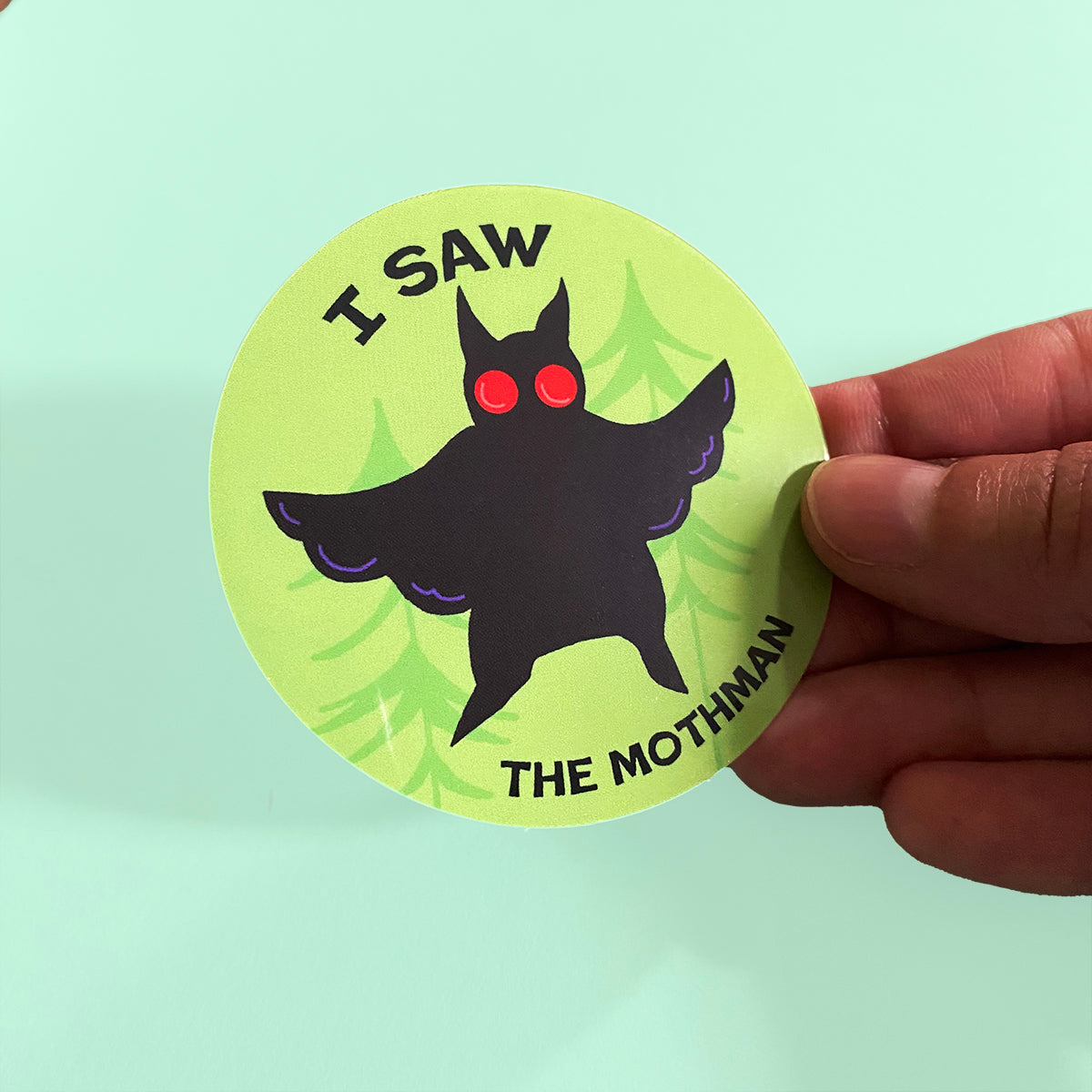 I Saw The Mothman Vinyl Sticker