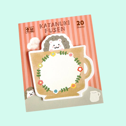 Hedgehog Tea Time Sticky Notes