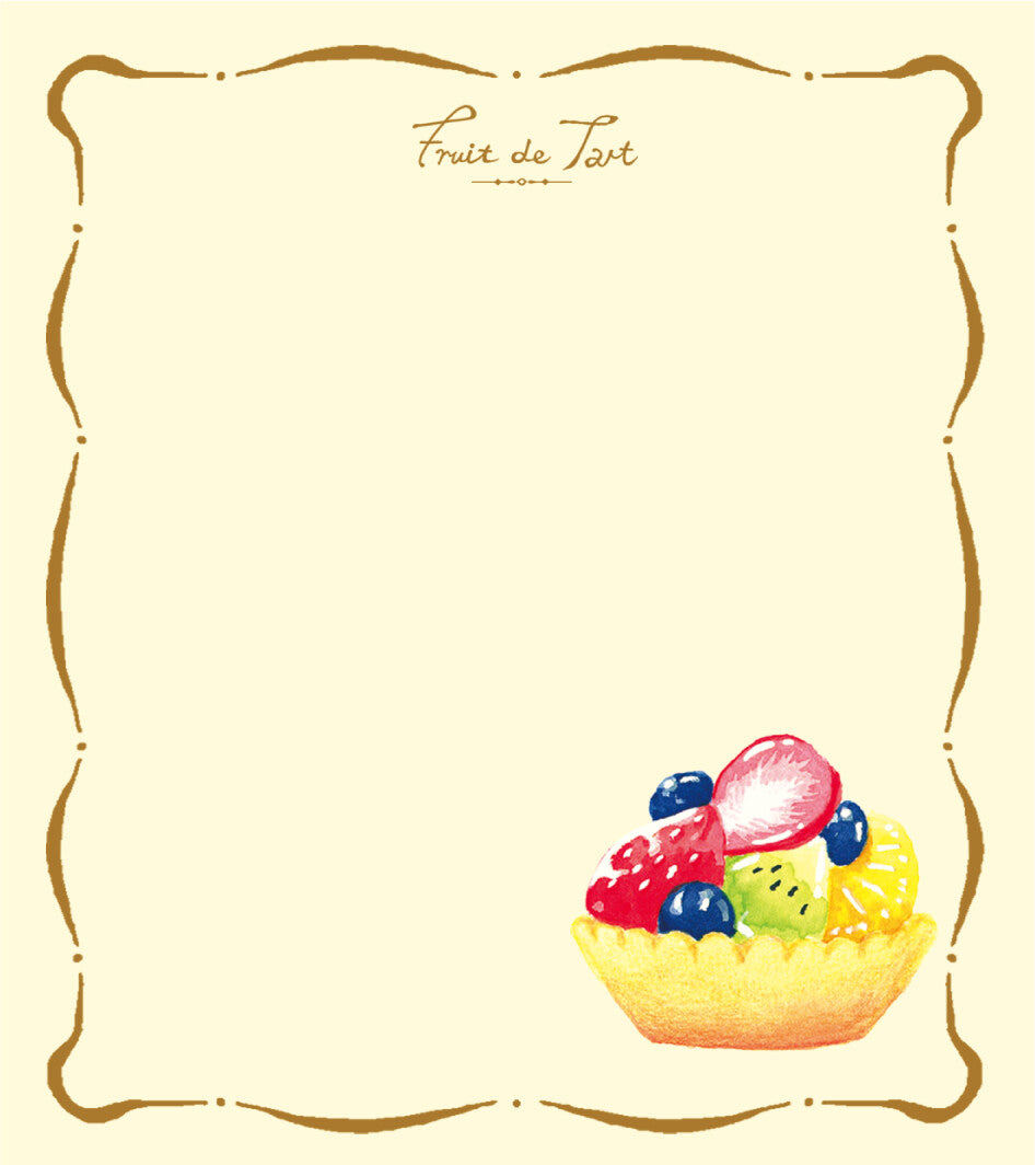 Fruit Tarts Dessert Memo Pad
