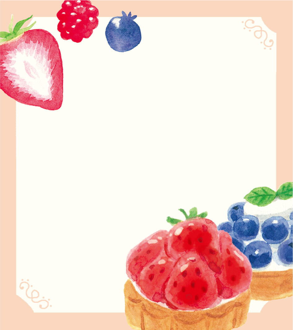 Fruit Tarts Dessert Memo Pad