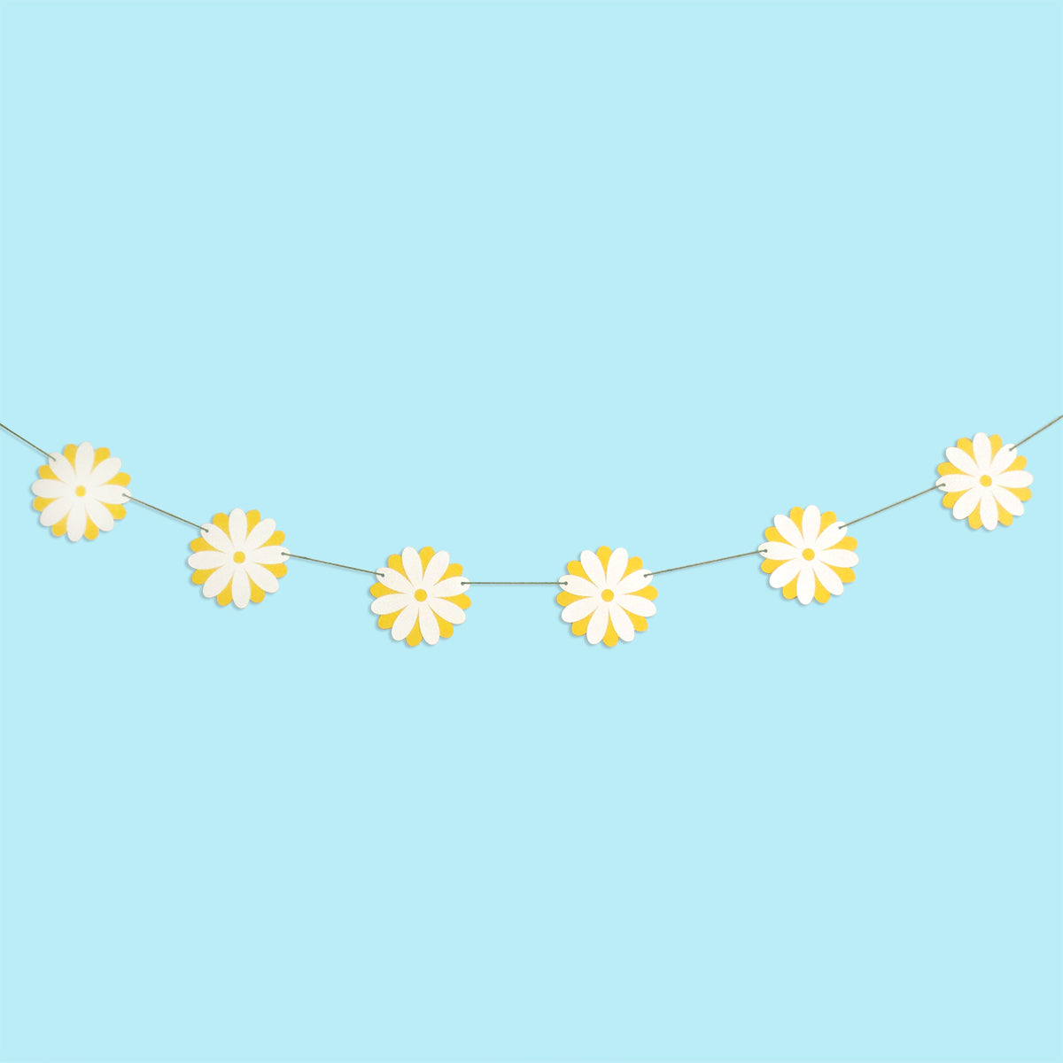 Daisy Flower Chain Paper Garland