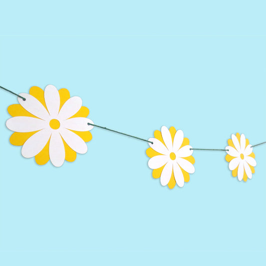Daisy Flower Chain Paper Garland