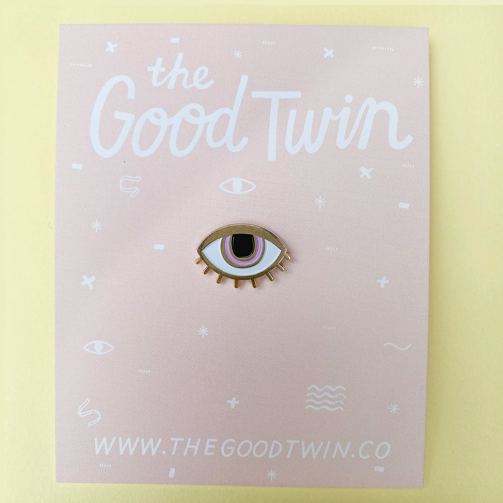 Eyeball Enamel Pin - Gold Crow Co.