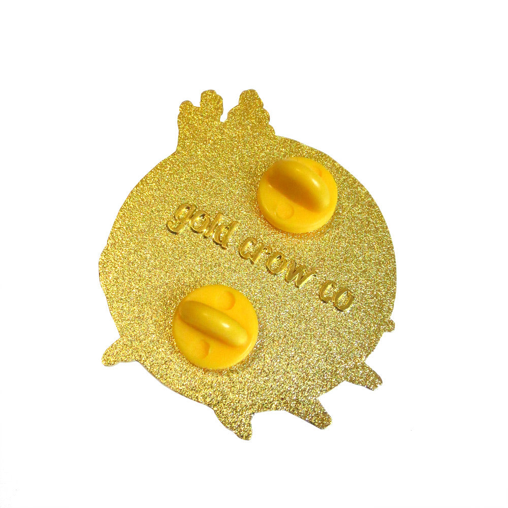 White Snake Familiar Hard Enamel Pin - Gold Crow Co.