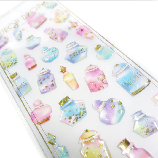 Aurora Bottle Sticker Sheet - Gold Crow Co.