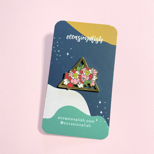 Pink Peony Enamel Pin