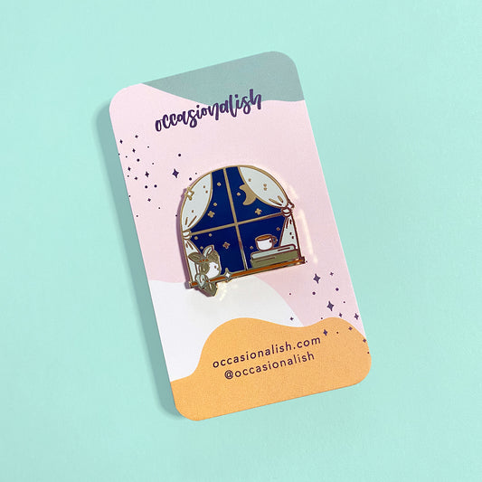 Cozy Nights Enamel Pin