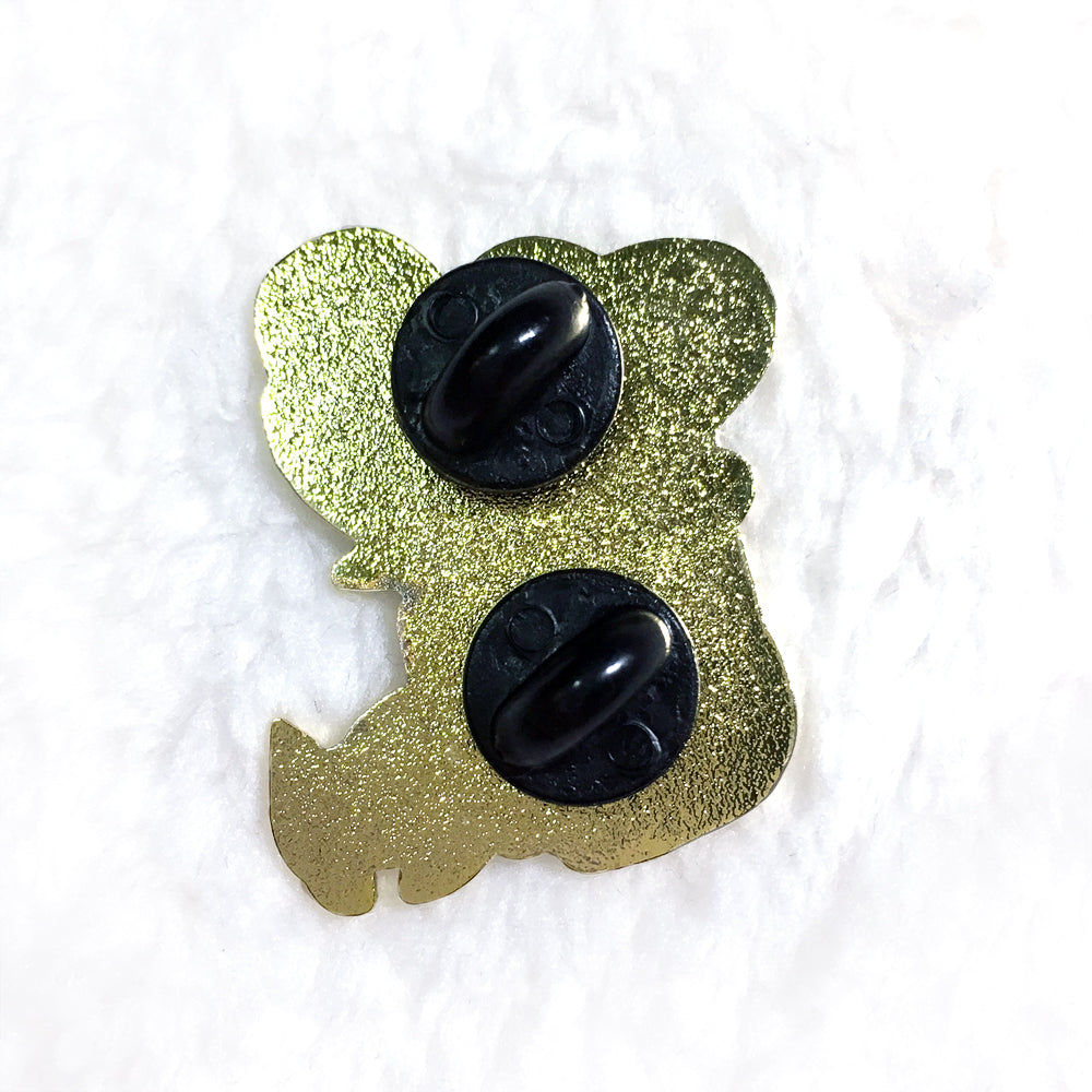 Succulent Kitty Enamel Pin - Gold Crow Co.