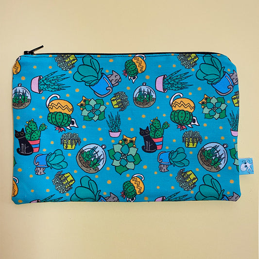 Succulent Cats Zipper Pouch