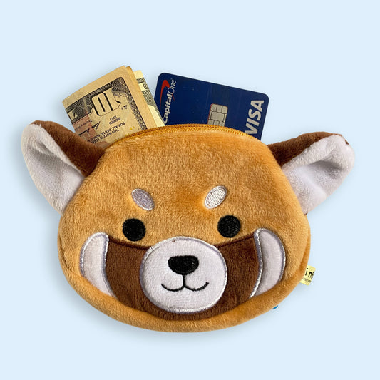 Red Panda Plush Zipper Pouch