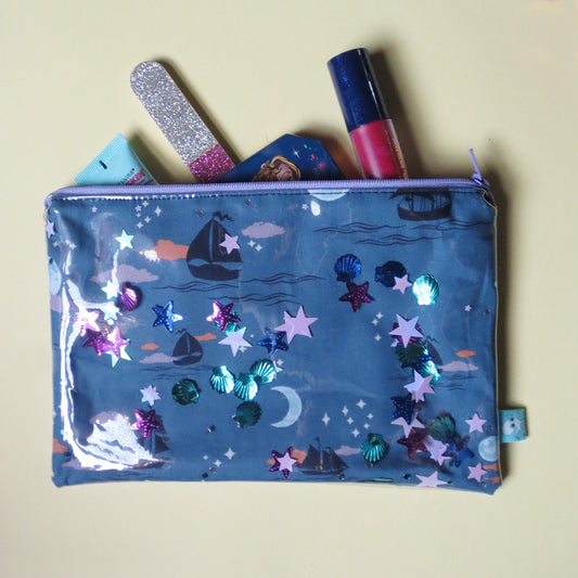 Neverland Large Confetti Zipper Pouch