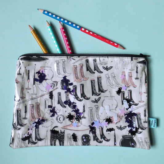 Witchy Stuff Large Confetti Zipper Pouch