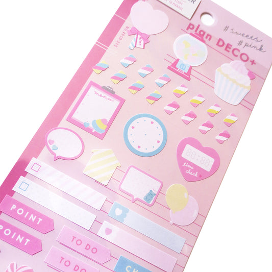 Pink Deco+ Planner Sticker Sheet