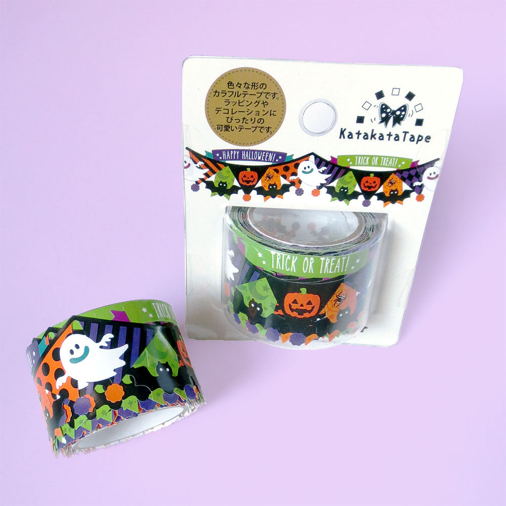 Halloween Garland Thick Die-Cut Washi Tape - Gold Crow Co.