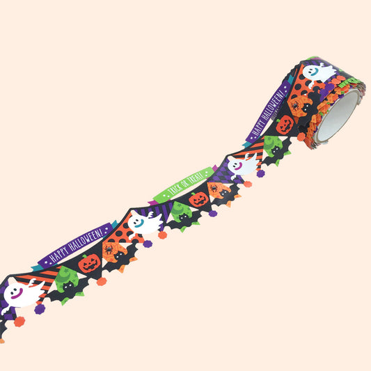 Halloween Garland Thick Die-Cut Washi Tape - Gold Crow Co.
