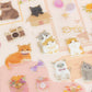 Mini Animal Kitten Sticker Sheet featuring cute kitten illustrations 