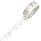 Roll of decorative tape with a star pattern