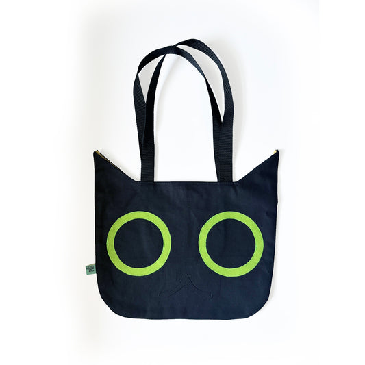 Black Cat Head Tote Bag