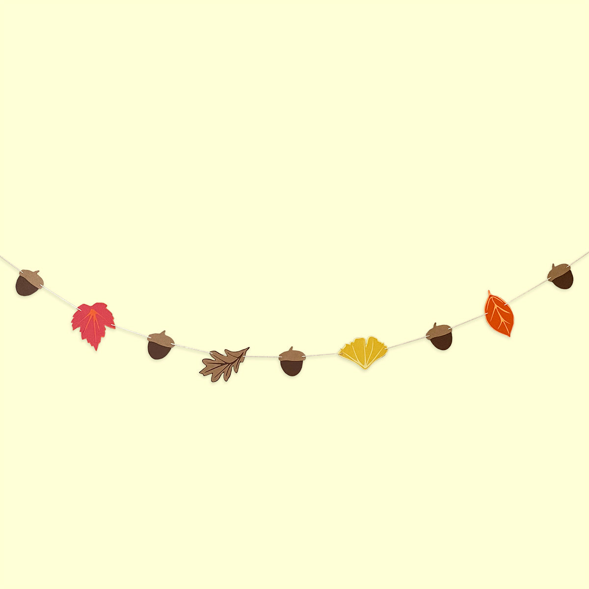 Autumn Foliage Leaves Paper Garland