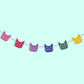 Rainbow Cat Paper Party Garland