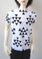 70cm / Super Gem BJD Boy Black & White Triangle T-shirt