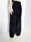 60cm / SD13 BJD Boy Black Wide Leg Snake Pants with textured snake pattern on black wide-leg trousers on doll model