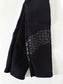 60cm / SD13 BJD Boy Black Wide Leg Snake Pants with black fabric and subtle snake scale pattern detail
