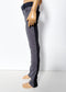 60cm / SD13 BJD Boy Grey Double Denim Jeans displayed on a doll with contrasting dark side panels.