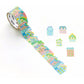 Cute Houses Washi Sticker Roll