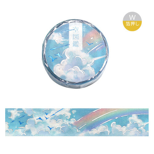 Clear Skies with Rainbow Foil Washi Tape