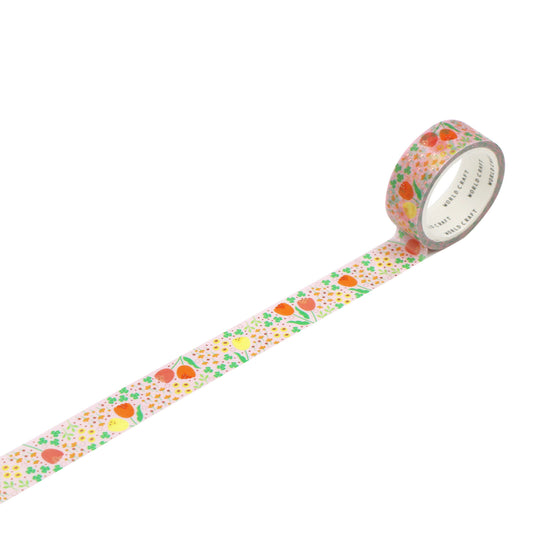 Spring Flowers Foil Washi Tape