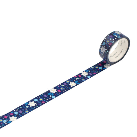 Winter Flowers Foil Washi Tape