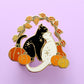 Pumpkin Cats Hard Enamel Pin – Autumn Fall Collection