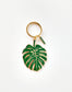 Monstera Keychain