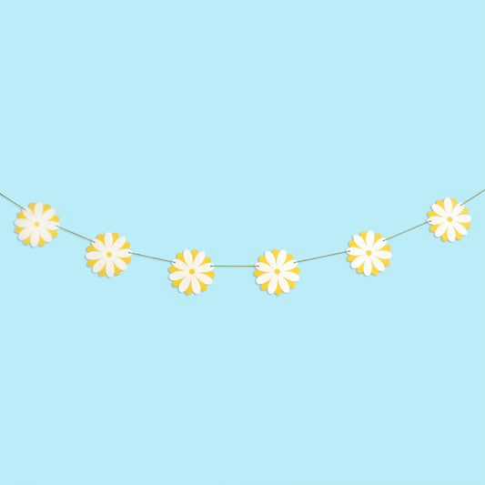 Daisy Flower Chain Paper Garland