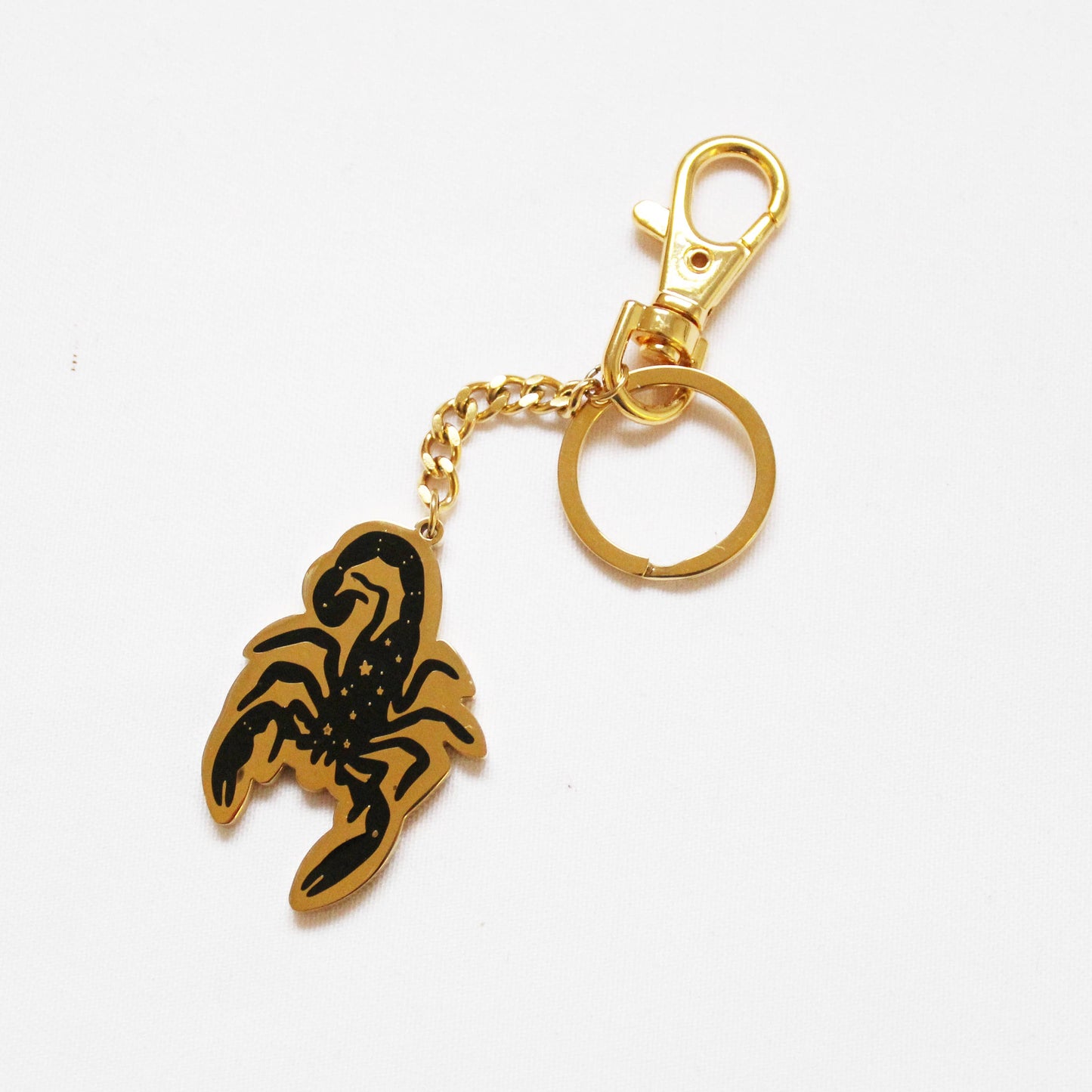 Gold Scorpion Keychain